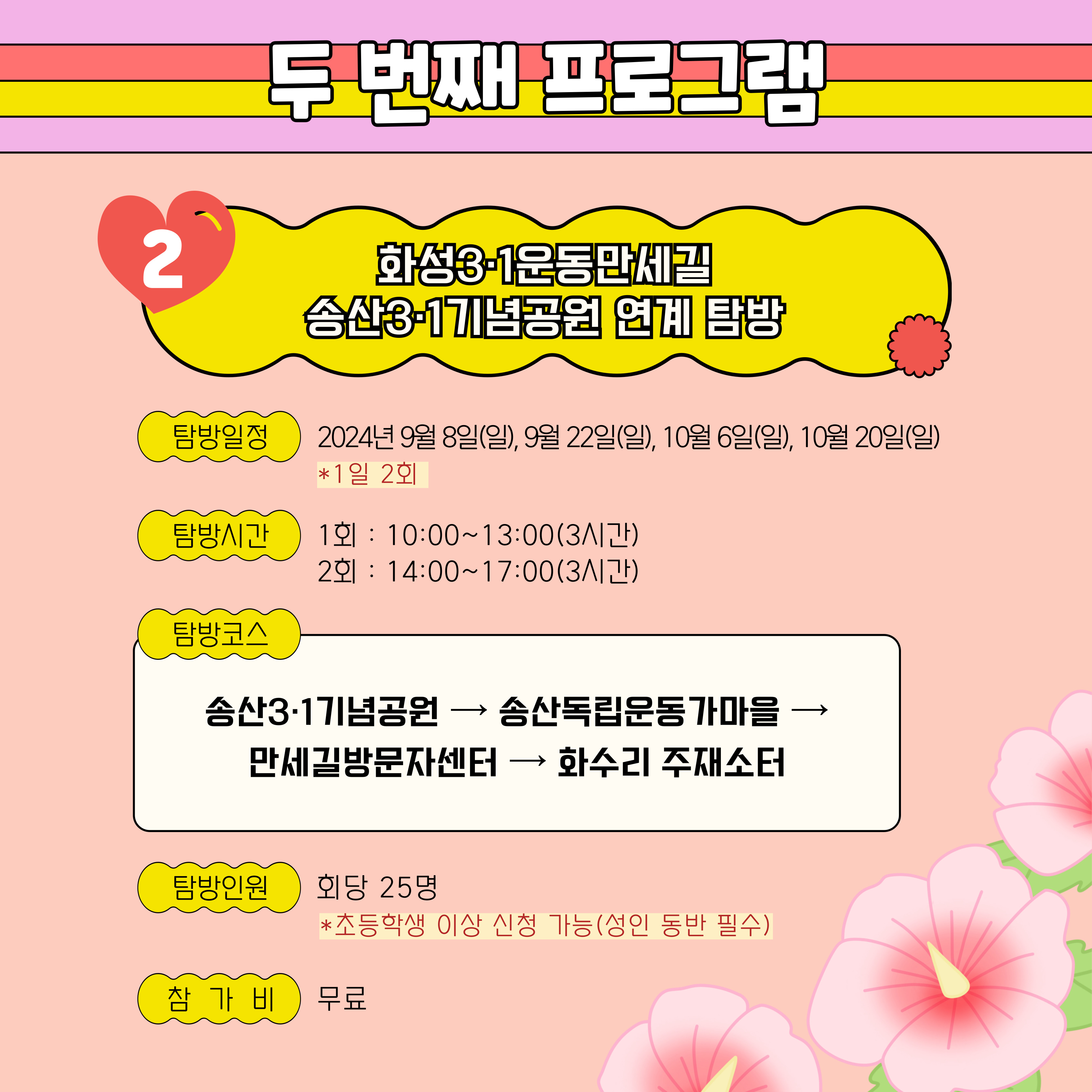 10월 화성3.1운동만세길 답사교육 (화성3.1운동만세길 & 송산독립운동가마을 / 화성3.1운동만세길&화성시독립운동기념관 연계탐방 ) 