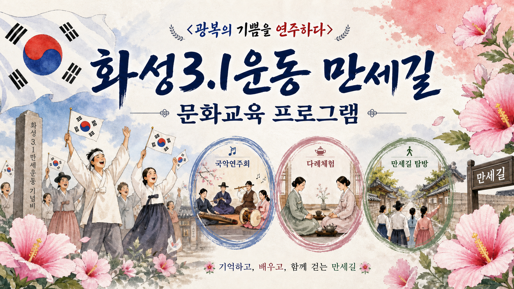 [광복절 행사] 화성3.1운동만세길 문화교육 프로그램Ⅱ