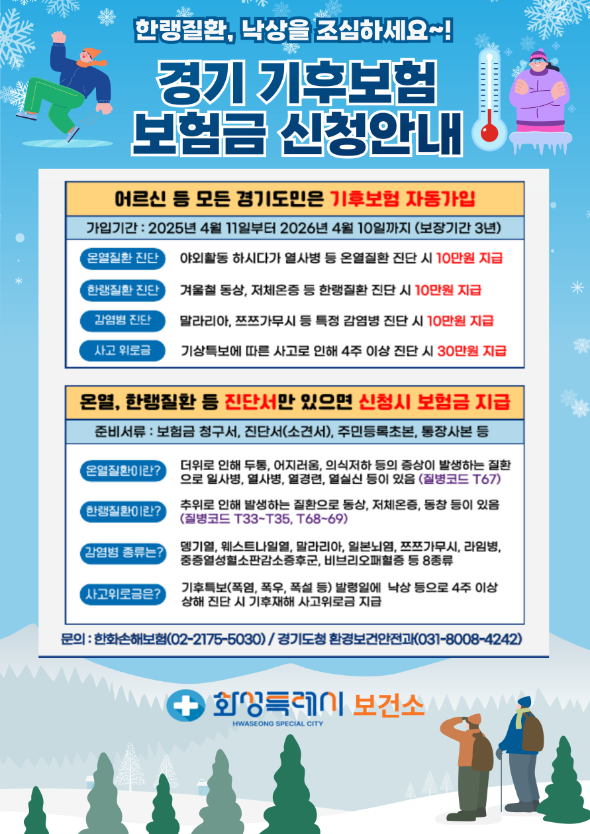 한파 관련 경기기후보험