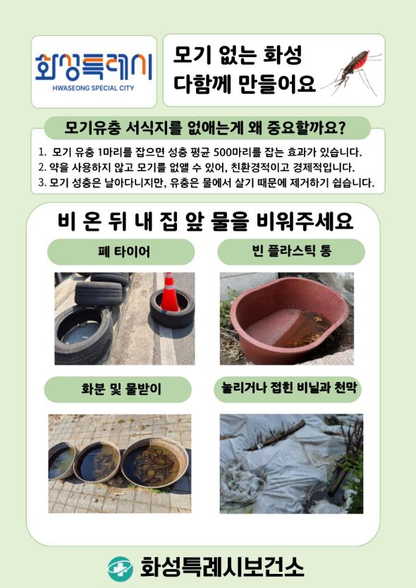 비 온 뒤 내 집 앞 물 비우기