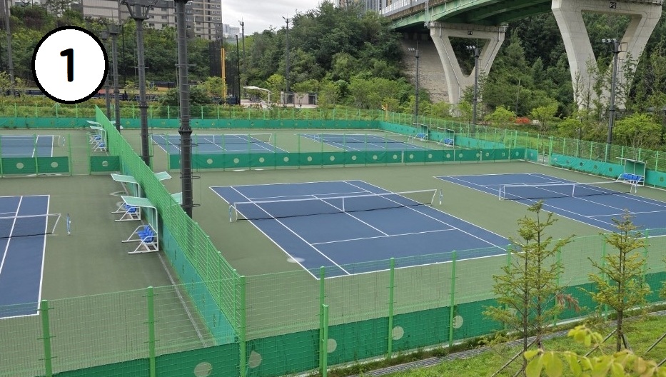 [1부] 왕배산체육공원 테니스장 1번 코트