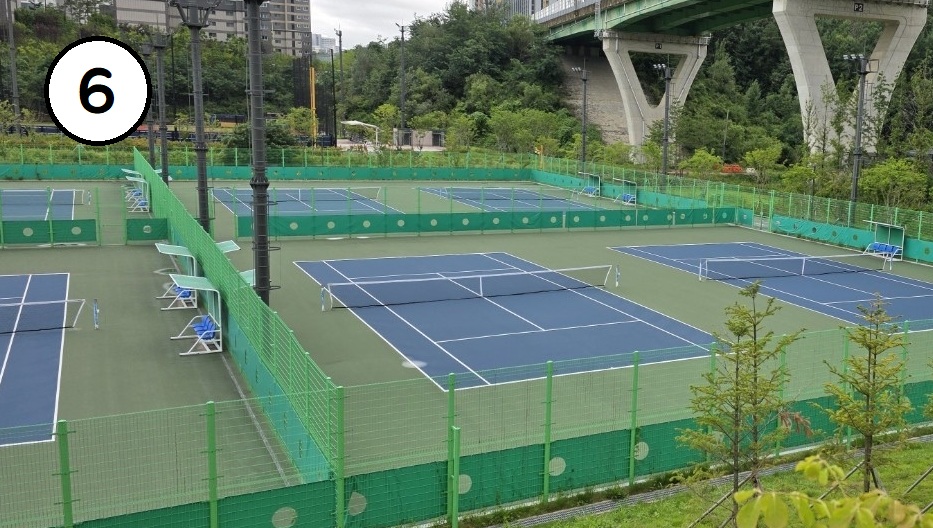 왕배산체육공원 테니스장 6번 코트 사진